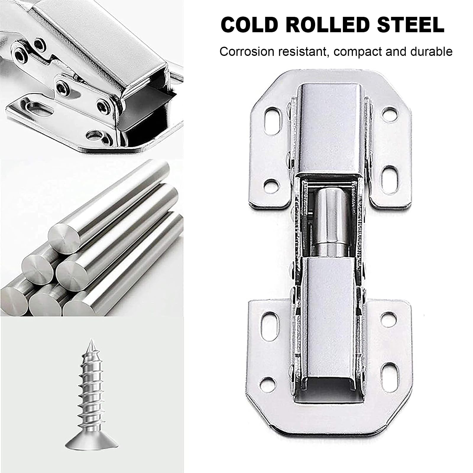 20 PCS Charniere Porte Placard, 3 Pouces 90°Charniere Meuble, Charniere Porte Cuisine, Charnières Penderie Commode Charnière pour Armoires de Porte Cuisine