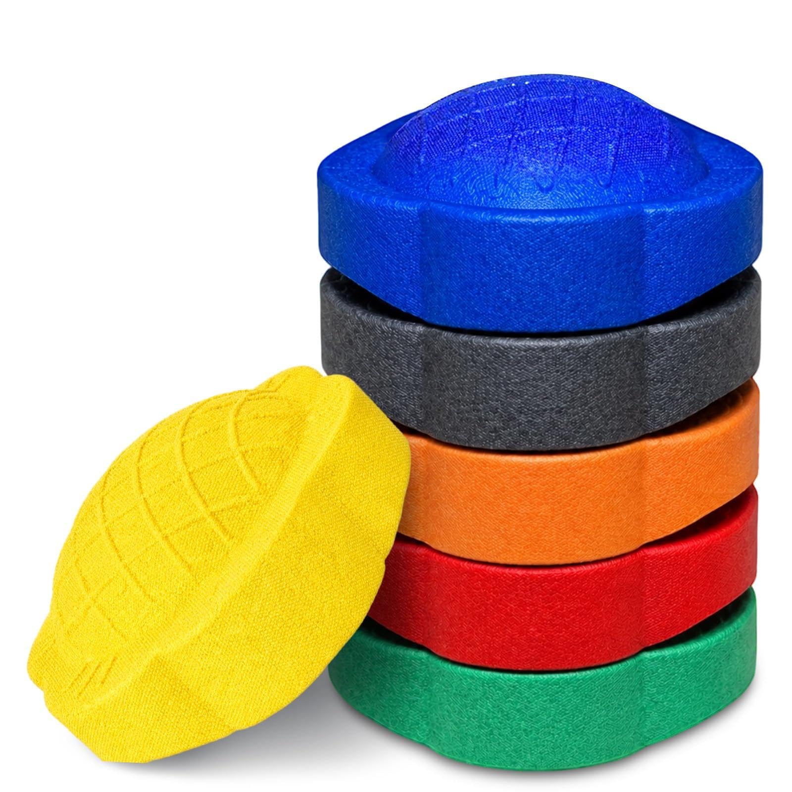 Juego de 6 piedras apilables para niños, con rueda de la suerte, piedras de