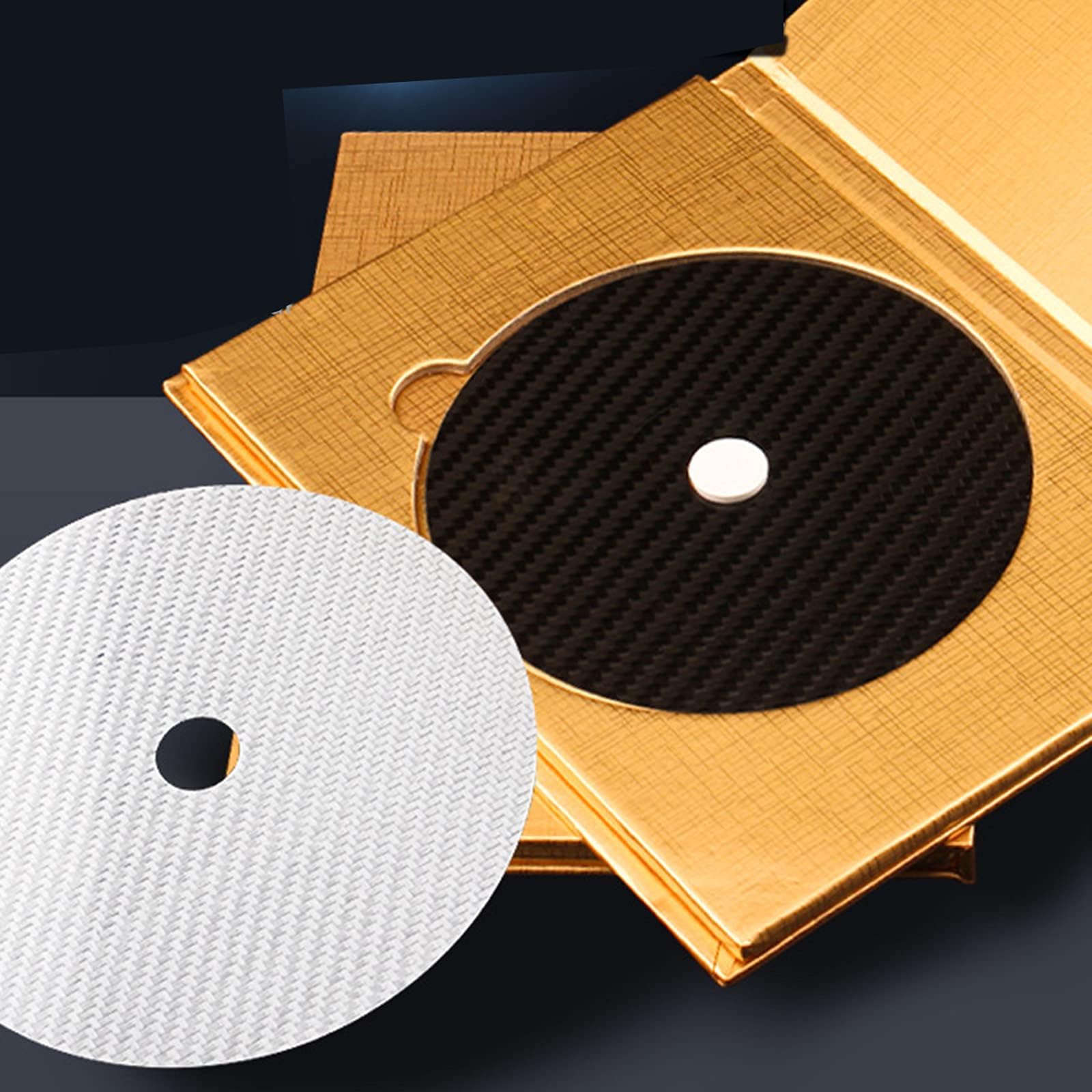 VMS INDIACD Stabilizer Tuning Mat HiFi Buffer Pads DVD Disc Up Tray Black