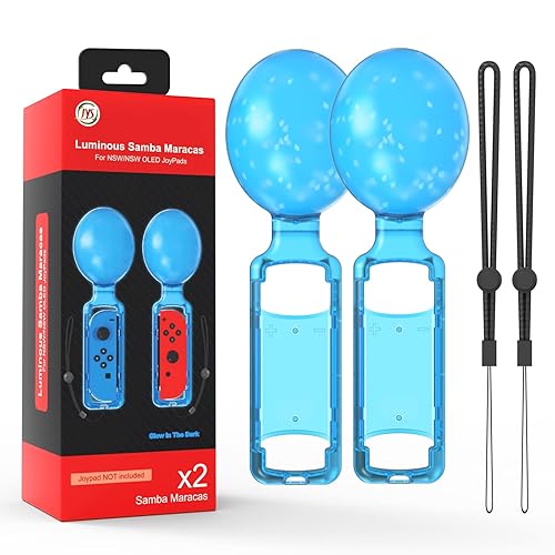 Empuñaduras para controlador de interruptor, empuñaduras de control de mano de juego Samba Maracas compatibles con Samba de Amigo Party Central