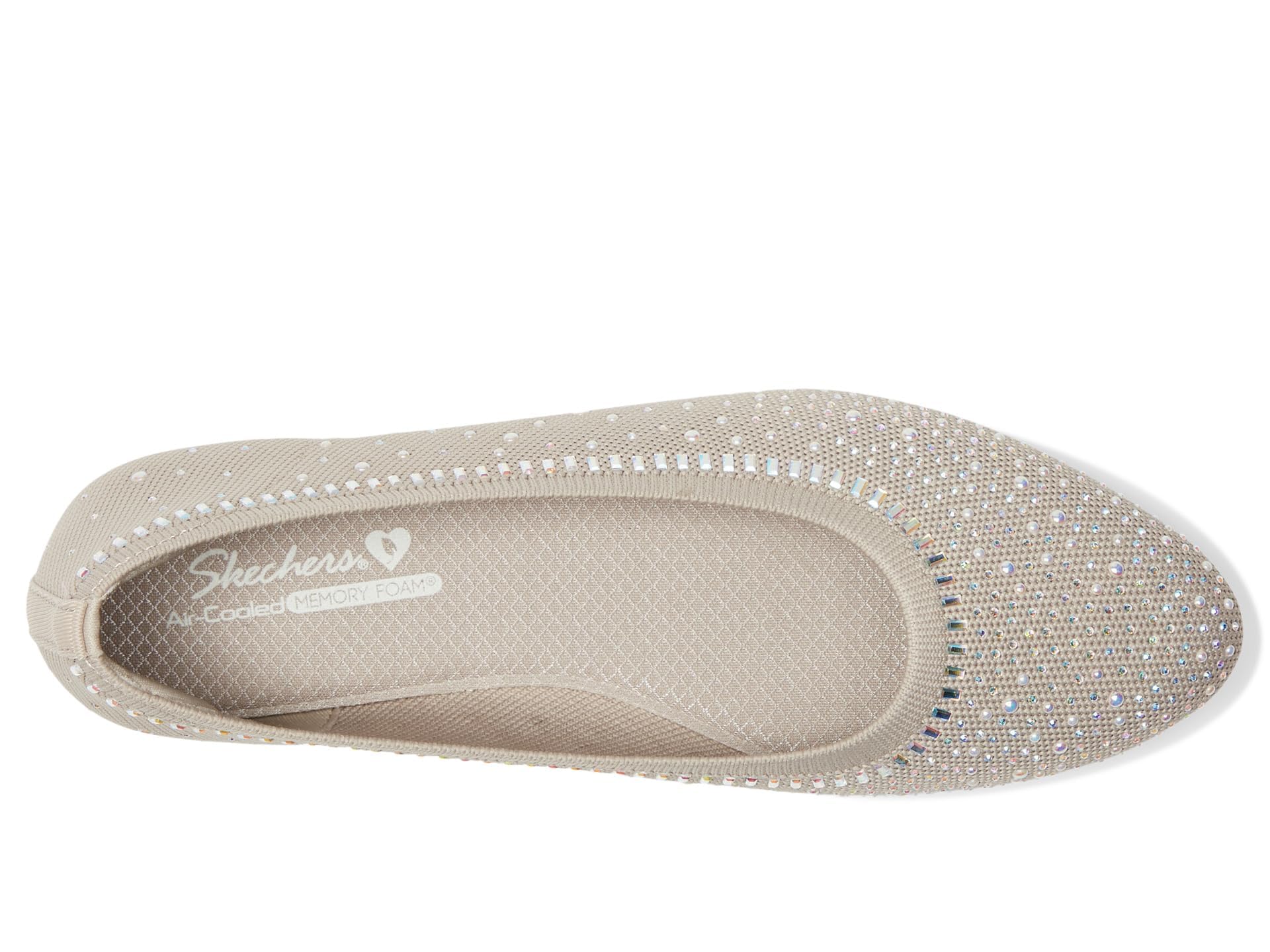 Skechers Modern Comfort Women's Cleo 2.0-Mesmerizing Nights baleriny damskie, szarobrązowy, 39 EU