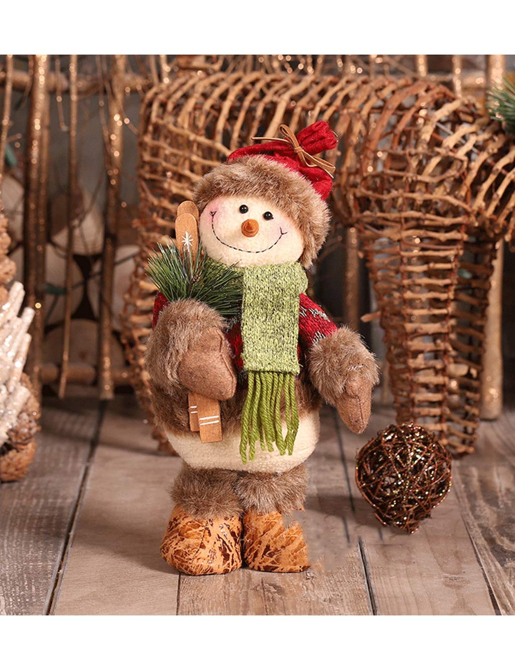 Décoration de Noël pour vitrine magasin et bureau sans encombrement Style 7