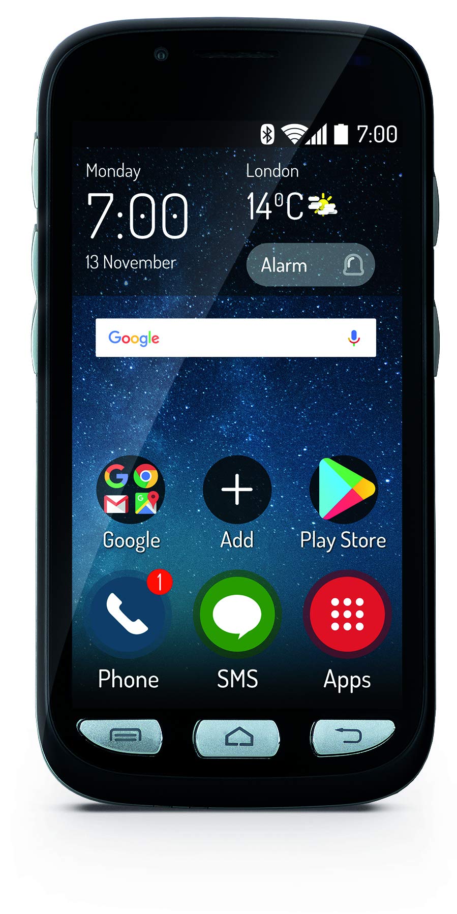 Maxcom MS459 Harmony 4G UK Sim Free LTE Mobile Smartphone with 4.5 Inch Colour Touchscreen – Black