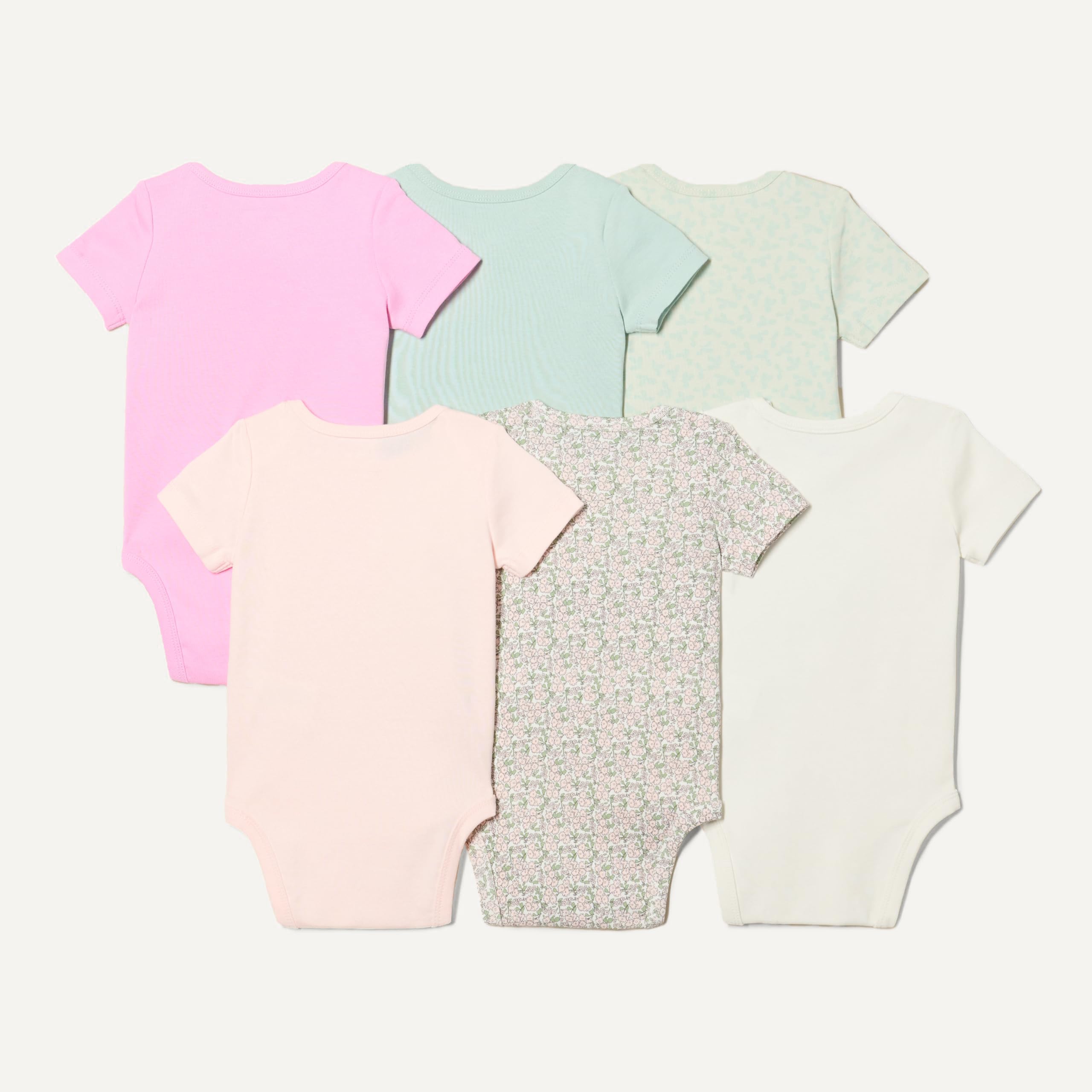 Amazon Essentials Unisex Baby Short-Sleeve Bodysuits, Baby Vests — view 3