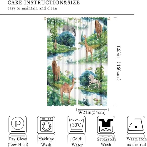 Miniatura 10 de Cortinas de arte abstracto bohemio William Morris, estilo retro de mediados de siglo, con diseño floral de pájaros, cortinas opacas con aislamiento