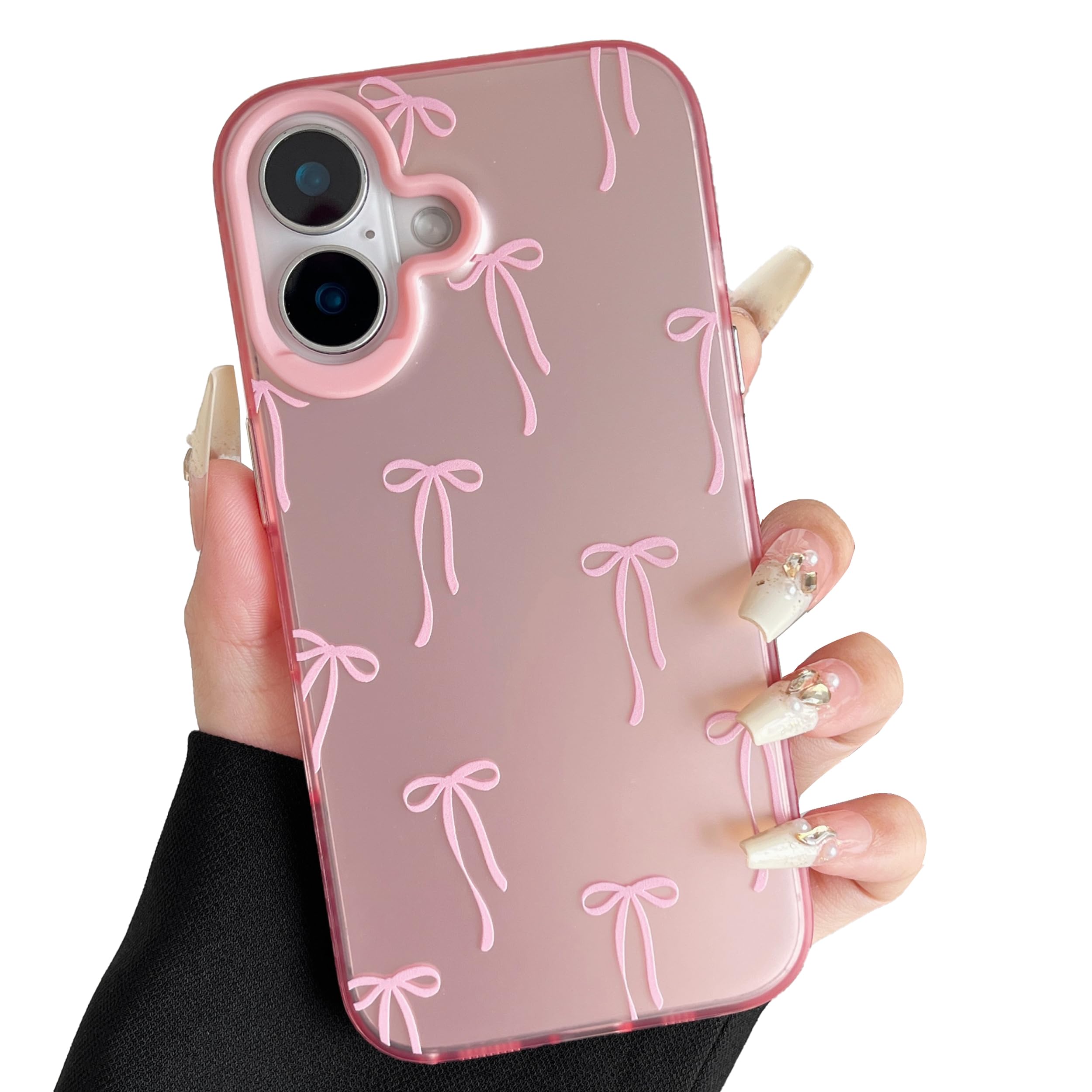 ZTOFERA Rosa Hülle für iPhone 16 (6.1
