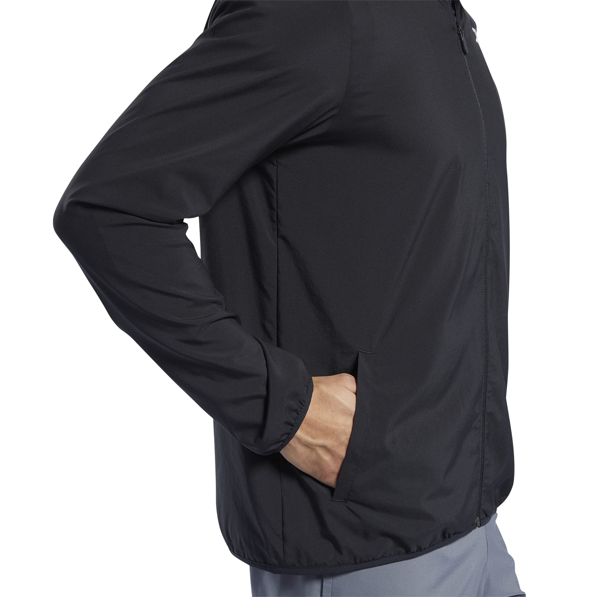 Reebok Men's Training Essentials Woven Jacket, Black - Image 4