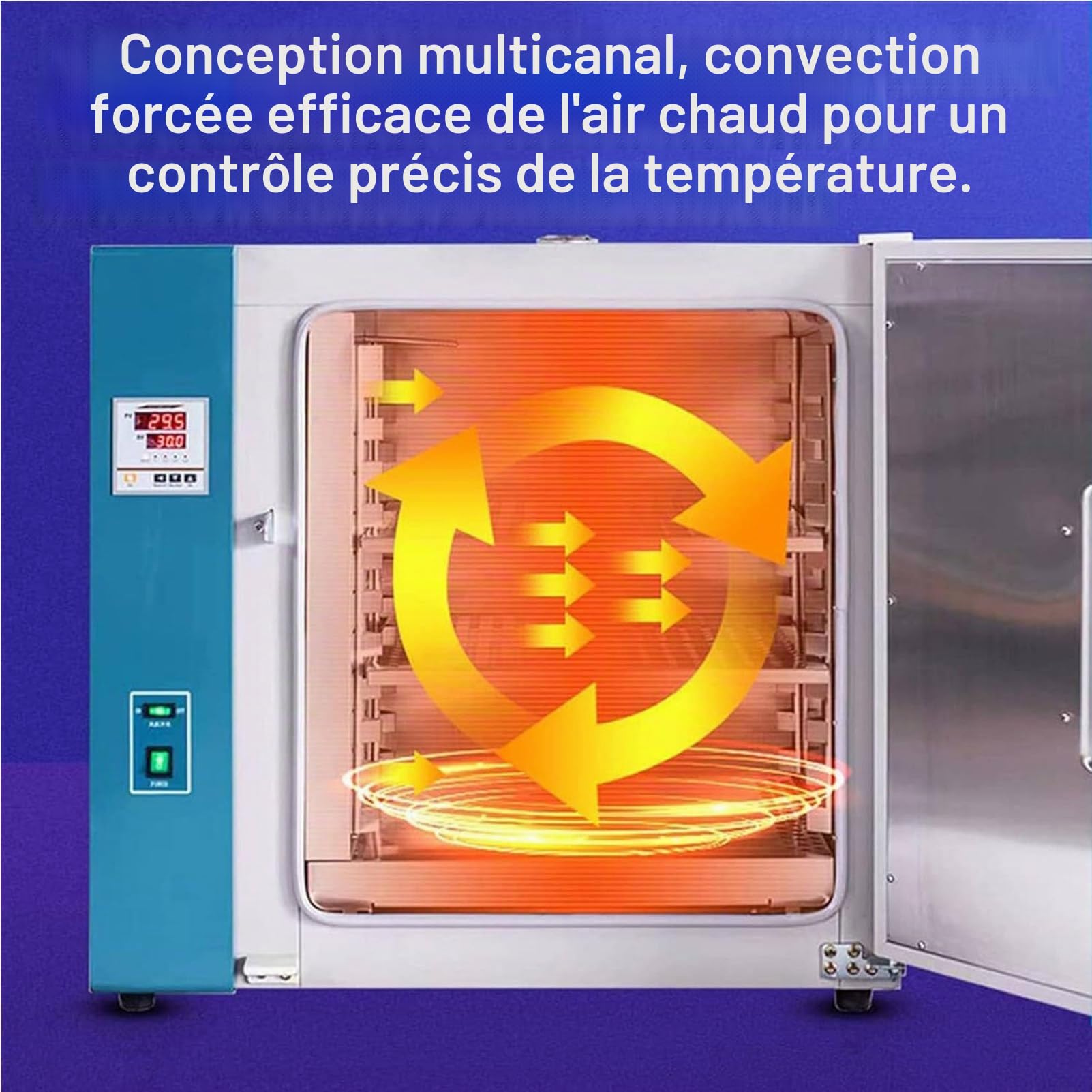 RayGenius Etuves De Laboratoire, Etuves De Laboratoire à Convection, Soufflantes Thermostatiques De Laboratoire 800 Watt 220v/Rt+50-280°C, RéGulateurs De TempéRature De Laboratoire 101-0s,101-0S