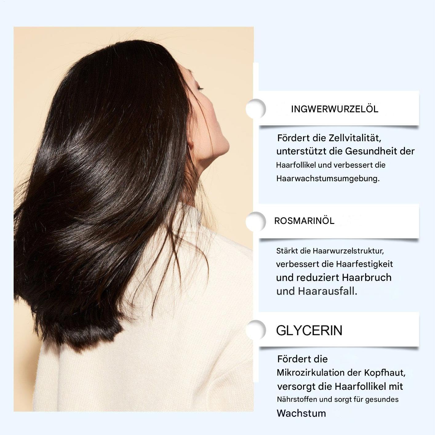 Rouleau de croissance des cheveux - 25 ml - Stylo nourrissant qui ne pousse pas les cheveux - Sérum de croissance des cheveux scalpiques - Solution de rouleau de soin du cuir chevelu pour cheveux