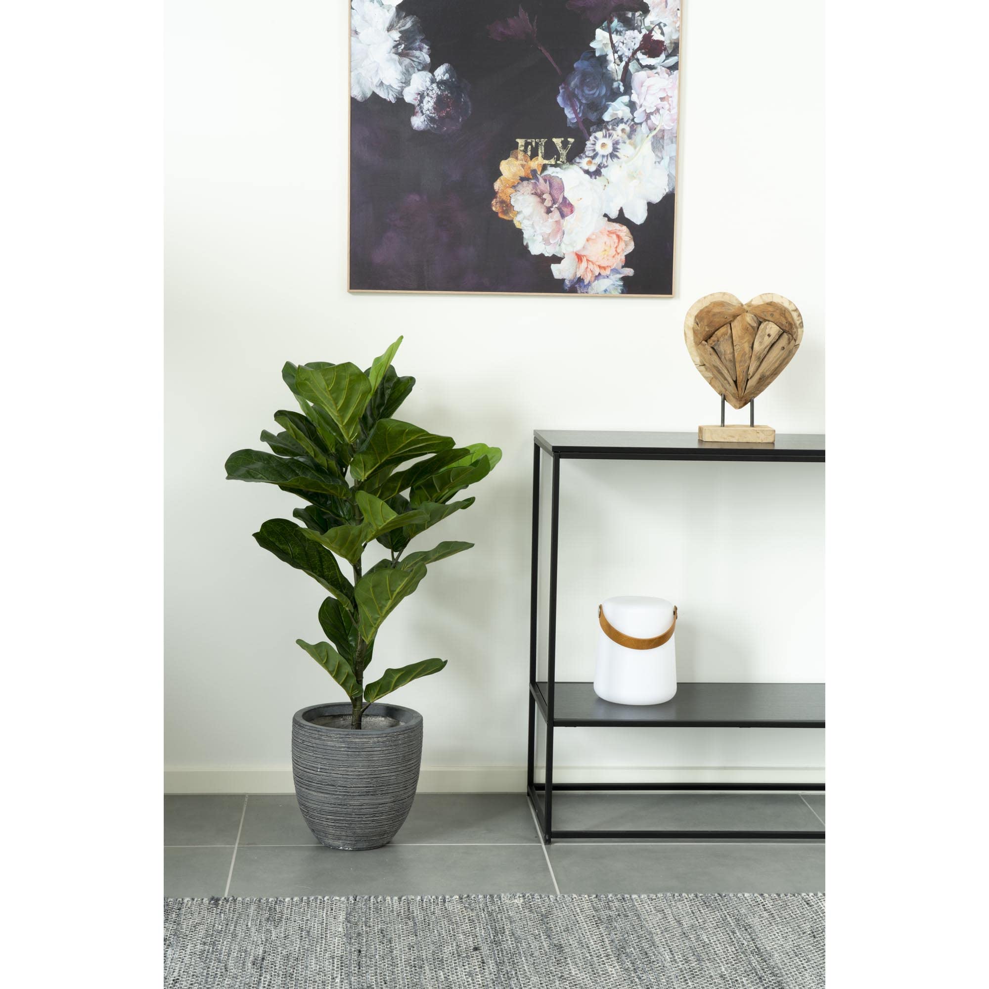 Amazon.de: Knstliche Pflanze GEIGENBAUM ca. H100cm Geigenfeige Ficus Lyrata
