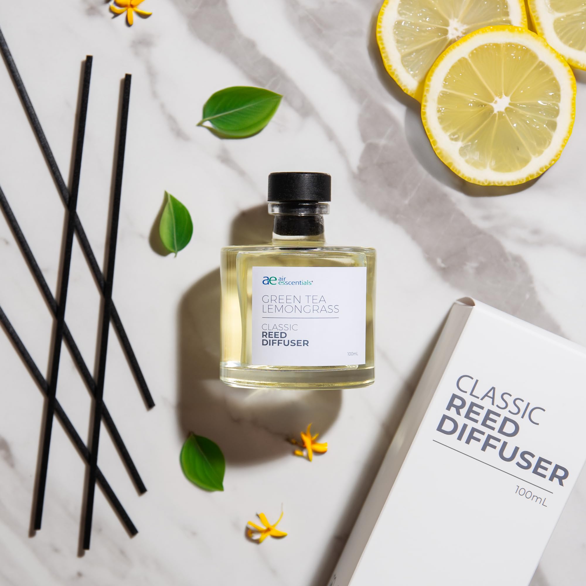 Amazon.com: Air Esscentials Classic Green Tea Lemongrass Reed