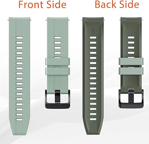 Miniatura 5 de ANCOOL Garmin Venu 2 - Correa de reloj de silicona de 0.866 pulgadas de repuesto para Galaxy Watch 3 (1.772 pulgadas)Galaxy Watch 1.812 pulgadas,