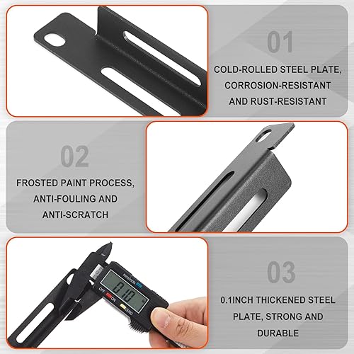 Miniatura 3 de Zonon Kit de 8 juegos de barras de amarre para organización de cables de rack, incluye 8 barras de amarre de 1U, 50 bridas, 16 tuercas enjauladas y