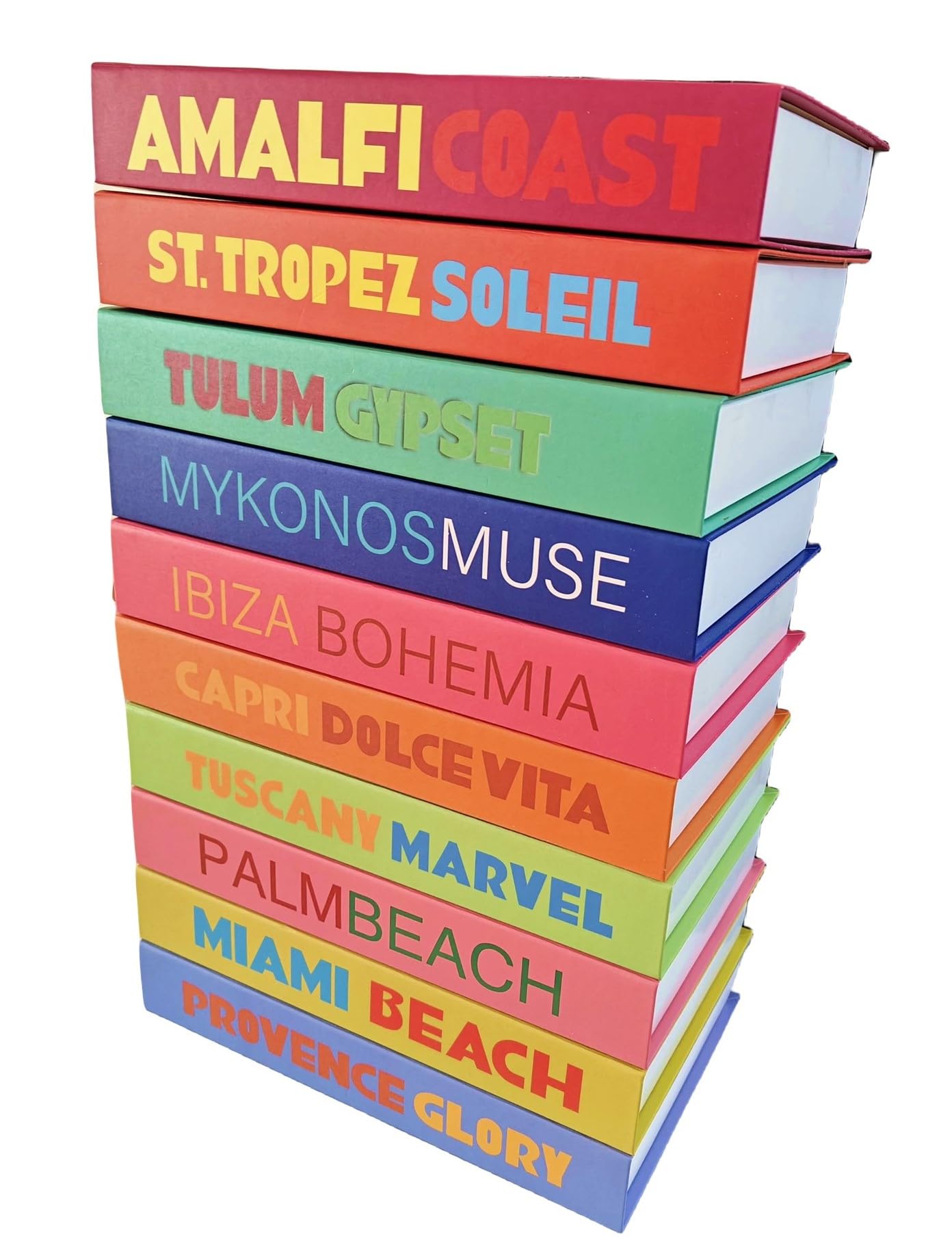 MINI ZOZI Preppy Desk Book Decor Shelf Fake Faux Fashion Book 10PCS Coconut Girl Aesthetic Danish Pastel Beachy Decorations Colorful Room Decor Decorative Books Home Decorations Preppy Stuff Funky