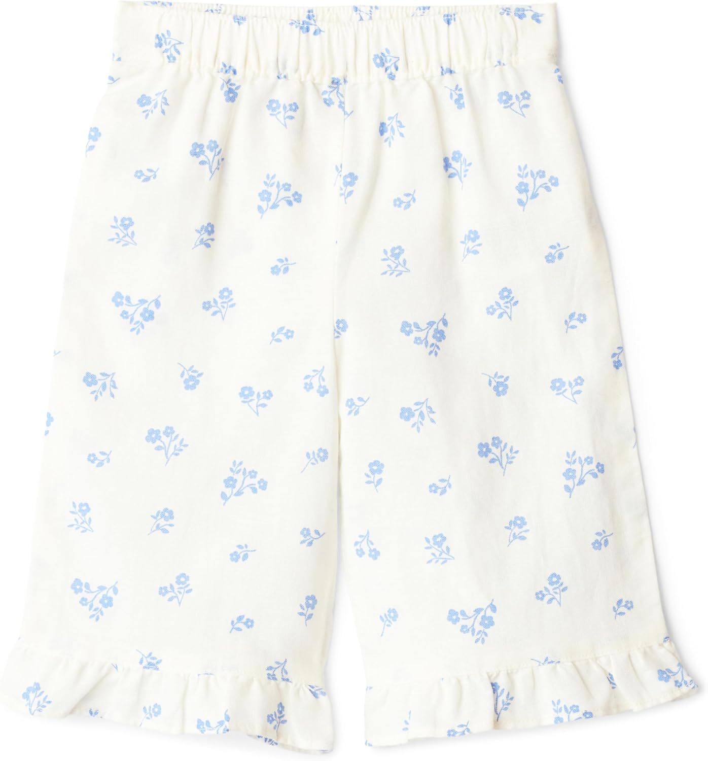 Amazon Essentials x Sofia Grainge Toddlers and Baby Girls' Cotton Linen Wide Leg Pull-on Pant with Ruffles