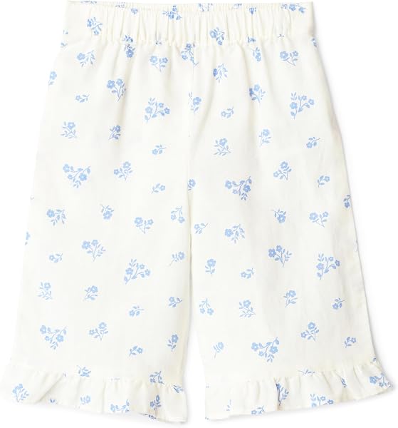 Amazon Essentials x Sofia Grainge Pantalon à Enfiler à Jambes Larges en Coton et Lin, à Volants Mixte Bébé - 1