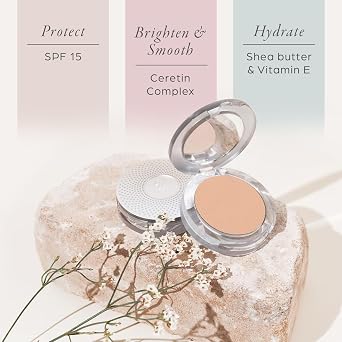 PUR 4-in-1 Pressed Mineral Makeup Powder Foundation with SPF 15 | Buildable Foundation Coverage - Smooth, Even-Looking Complexion Makeup Delivers Custom Coverage and Comfortable Everyday Wear
