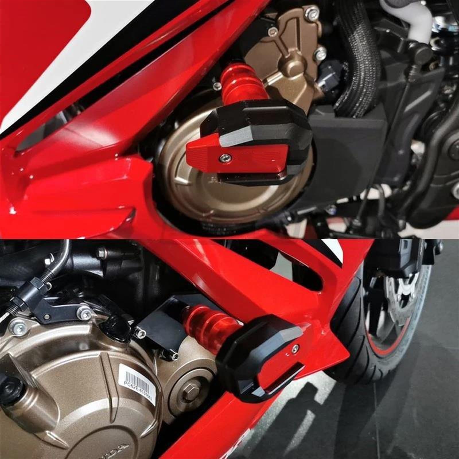 Motocykl Rama Zabezpieczająca Przed Upadkiem Suwak Owiewka Osłona Crash Pad Protector Dla Benelli Dla Leoncino500 BJ500 BJ 500(Color:Orange)