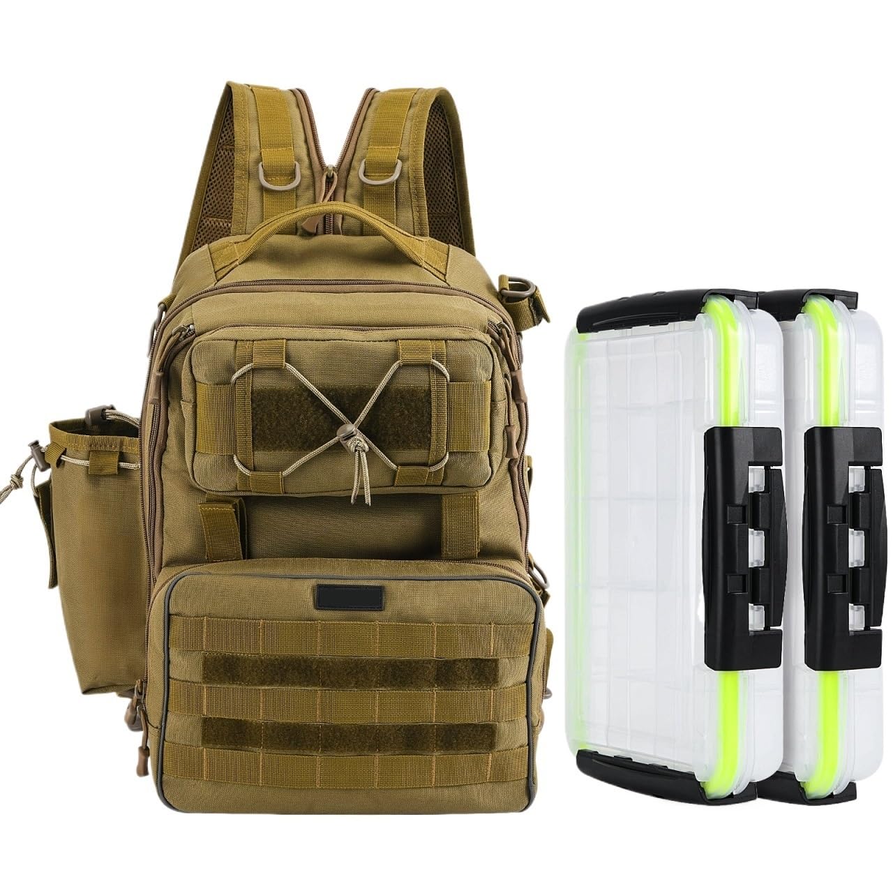 Borse portaoggetti multifunzionali, Zaino da Esterno in Nylon Impermeabile, Borsa portaoggetti da Pesca for Campeggio per Esche, ami