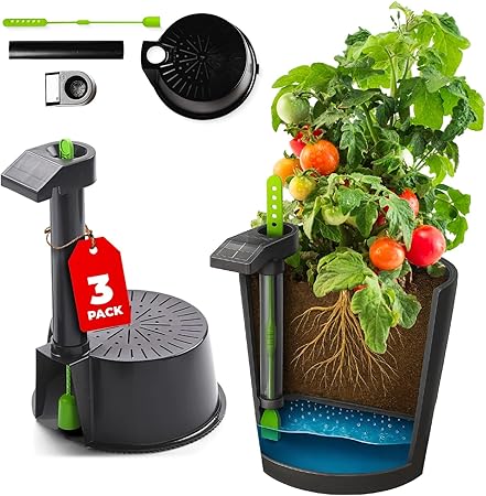 Self Watering Planter Insert w/LifeTested Technology, Water Reservoir & Level