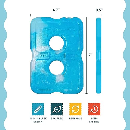 Miniatura 4 de Healthy Packers Ice Packs for Lunch Boxes & Coolers - Freezer Packs - Original Cool Pack Cooler Accessories for Beach, Camping & Fishing Slim &