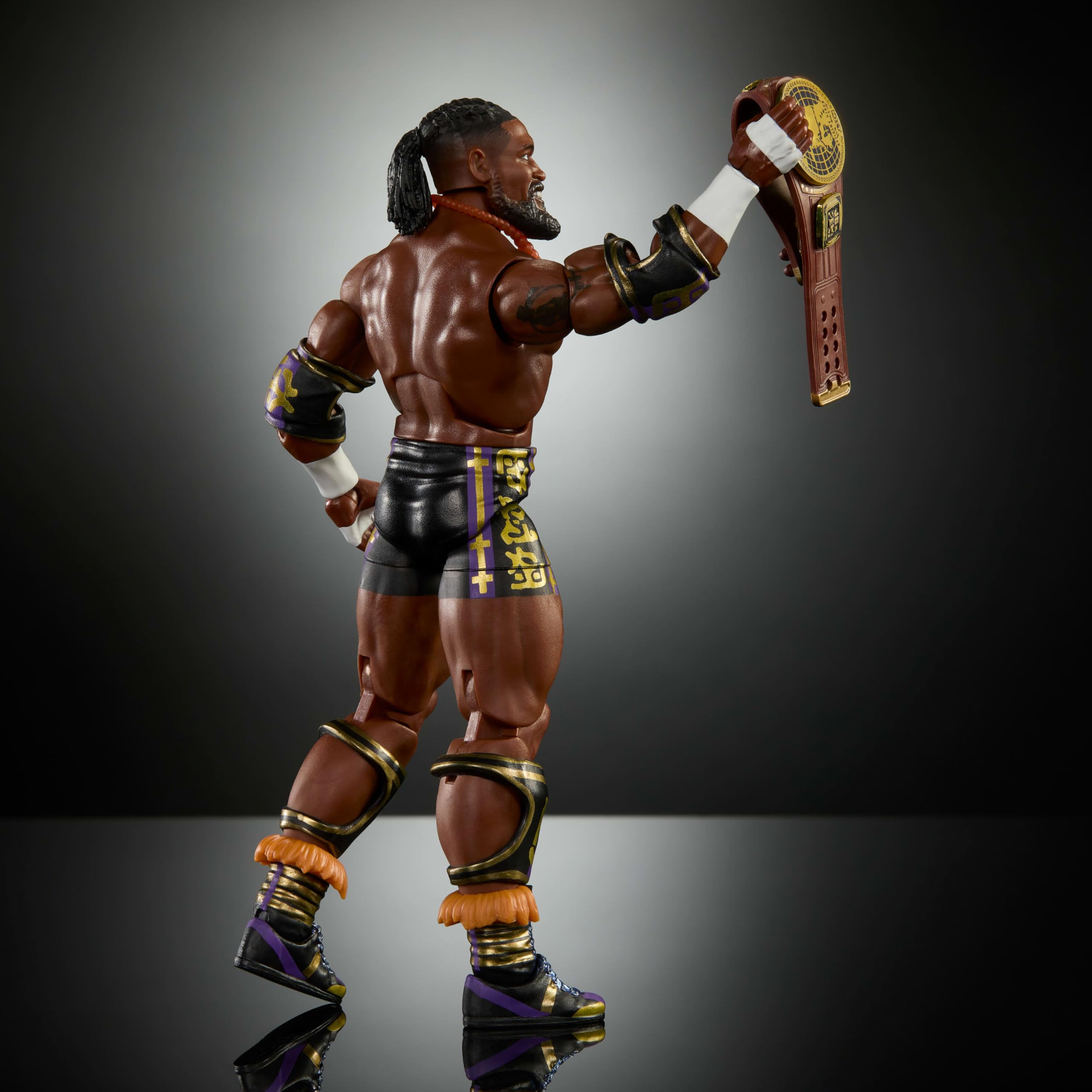 Mattel Wwe Oba Femi Con Cintura Campionato Elite Raccolta Serie 121 Wrestling Action Figure Giocattolo