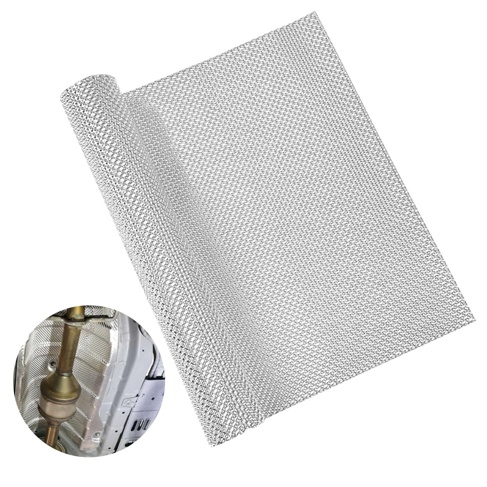 Isolante Termico Alte Temperature per Auto, 100x40cm Lamiera di Protezione dal Calore In Alluminio, Kit di Riparazione Della Lamiera di Protezione dal Calore per Auto Isolamento