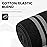 Elbow Wraps (1 Pair) - 40 Elastic Elbow Support & Compression - For Weightlifting, Powerlifting, Fitness, Cross Training & Gym Workout - Elbow Straps for Weight Lifting (Black/Grey)