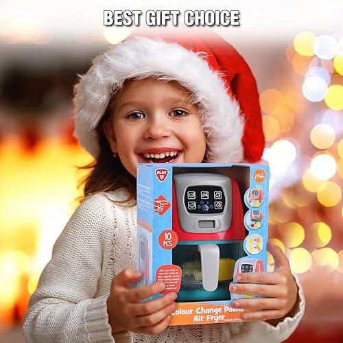 Miniatura 7 de Freidora de aire de juguete para niños, accesorios de cocina para niños, chefs de juego de simulación, juguetes de electrodomésticos de cocina,