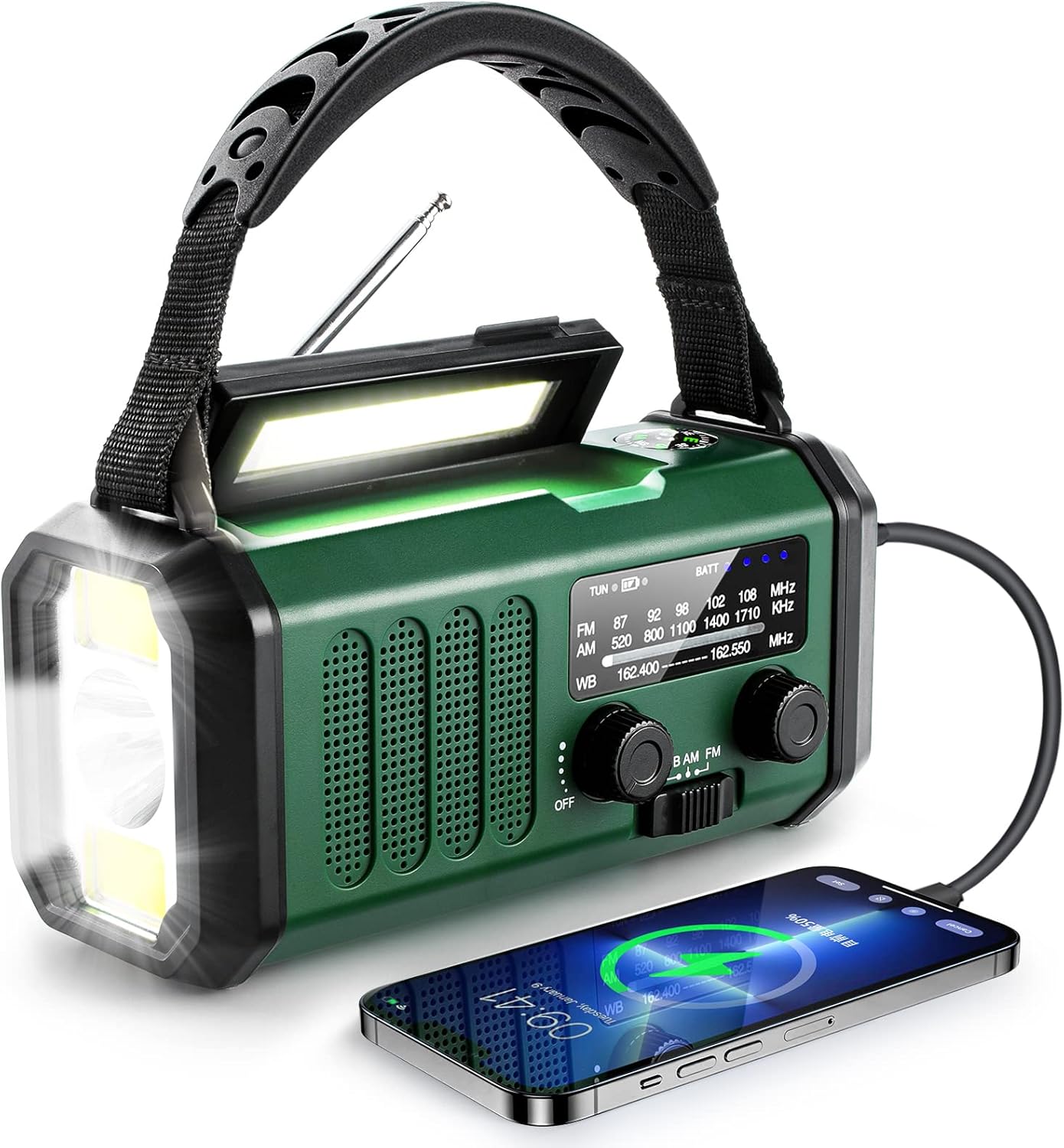 10000mAh Hand Crank Emergency Radio