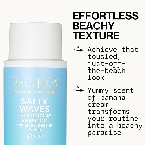 Miniatura 3 de Pacifica Salty Waves - Champú texturizante, textura playera, aspecto desordenado, estilos de cabello, cuidado hidratante del cabello con vitamina B