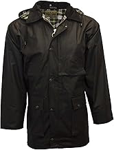 Walker and Hawkes Wax Unpadded Benson Jacket for Men - Lightweight Wind- and Waterproof Canvas Jacket, Premium Waxed Cotton