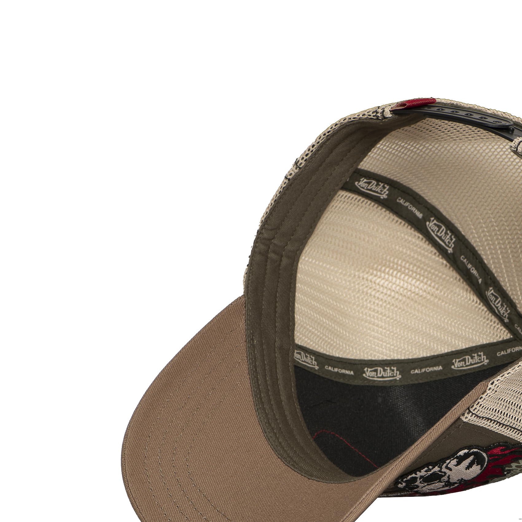 Von Dutch Casquette Homme & Femme, Trucker Patches, Kaki 12