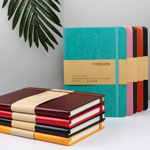 Miniatura 2 de Cuaderno de diario (A5, color turquesa), 192 páginas, tamaño mediano de 5.7 x 8.3 pulgadas, papel grueso de 2.82 ozm, tapa dura