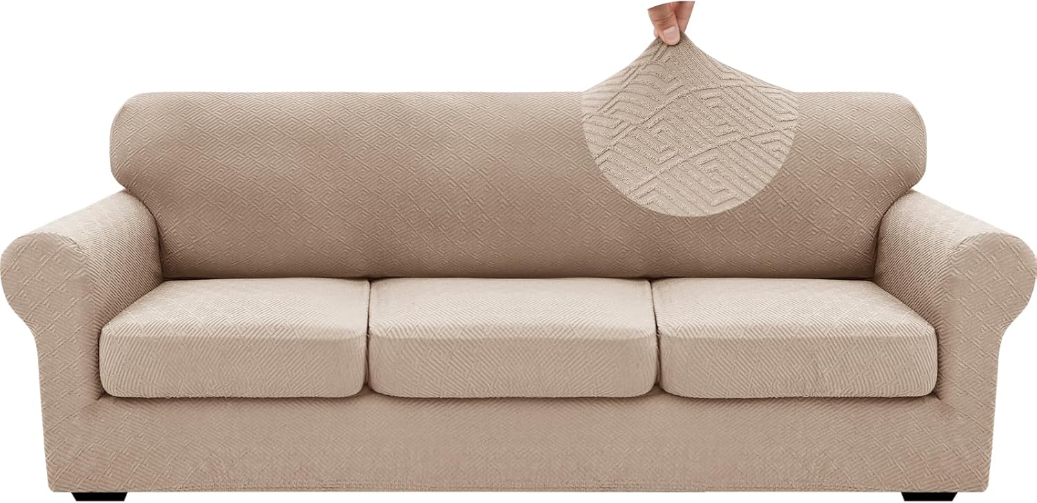 XINEAGE 2023 Newest 4 Pieces Extra Large Couch Covers for 3