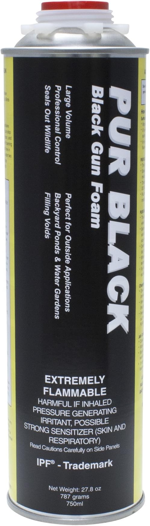 PUR BLACK Black Gun Foam 12 (25 oz cans)