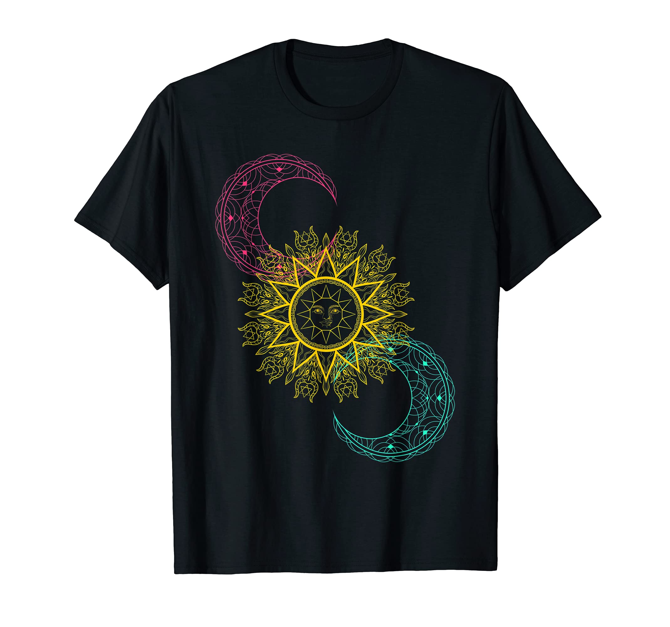 Celestial Bodies Galaxy Sun Moon Stars Outer Space Astronomy T-ShirtOEKO-TEX STANDARD 100