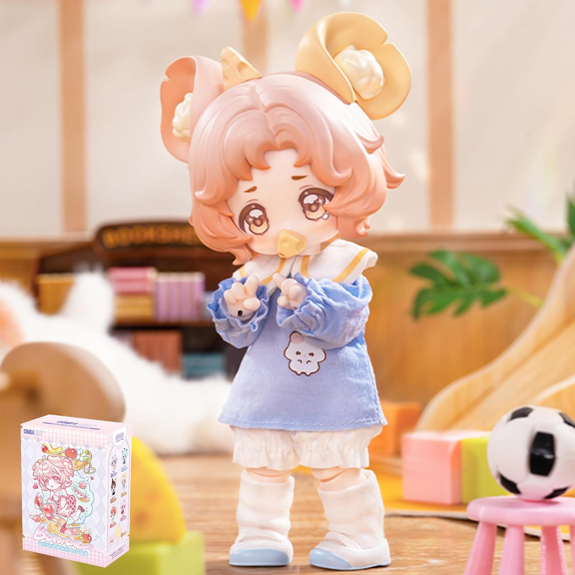 TOYVERSE COME4FREE BJD Bonnie Sweets Kindergarten Series, ZhiZhi The Hamster, Standard Edition, 1 piece/14 cm, BJD doll, movable dolls with doll clothes, birthday gift, ages 15 and up — image 1