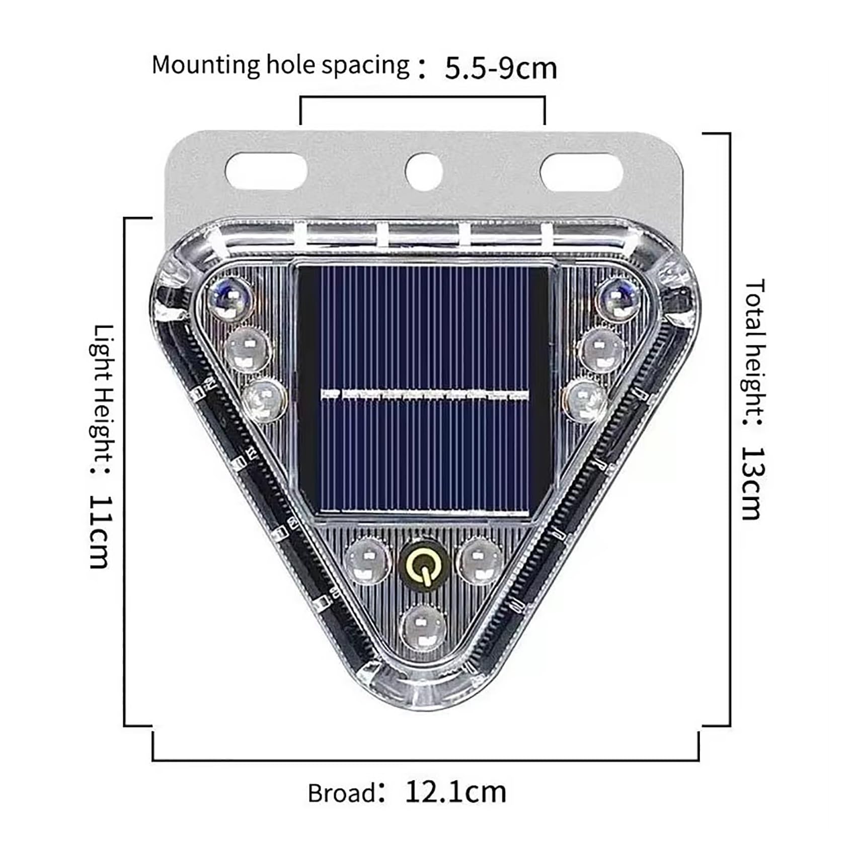 Luces Traseras Intermitentes De Emergencia Solares, Luz Advertencia Impermeable, Baliza Estroboscópica LED Inalámbrica Con Base Magnética For Coche, Vehículo Y Camión(4pack,Magnetic Bracket)