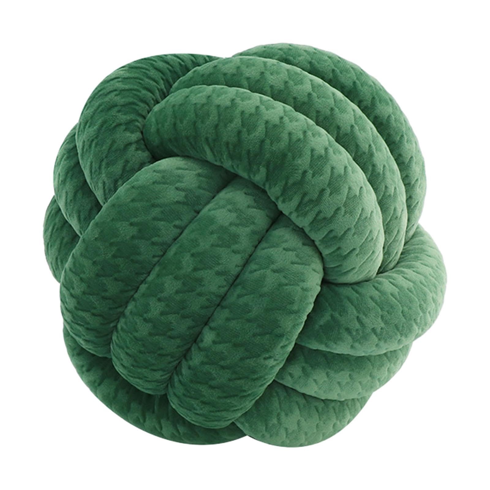 Knot Pillow Ball Thick Comfortable Knotted Pillows for Living Room Home Sofa Green|Home & Garden|Home Dacor> Pillows-image-49