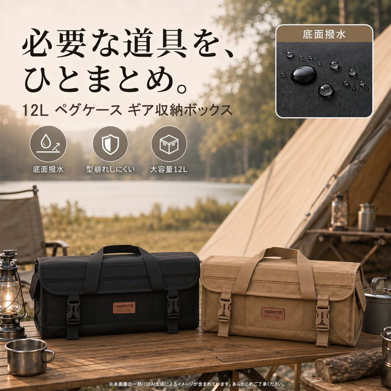 Amazon.co.jp: YOGOTO ペグ収納マルチコンテナボックス 収納ケース 大