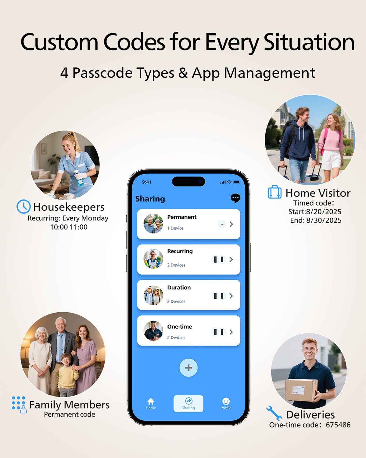 Philips WiFi Smart Lock with Handle, Fingerprint Keyless Entry Door Lock with WiFi Bridge, Smart Locks for Front Door with Handle Set, APP Remote Control, Work with Alexa&Google Assistant, Auto-Lock