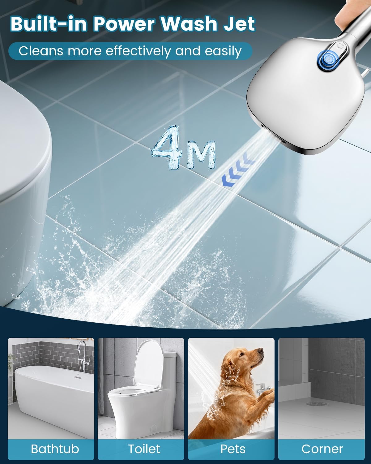 Filtered Shower Head with Handheld, High Pressure 7 Spray Modes Showerhead with Filters, Detachable Shower Heads, Water Softener Filter for Hard Water - Remove Chlorine