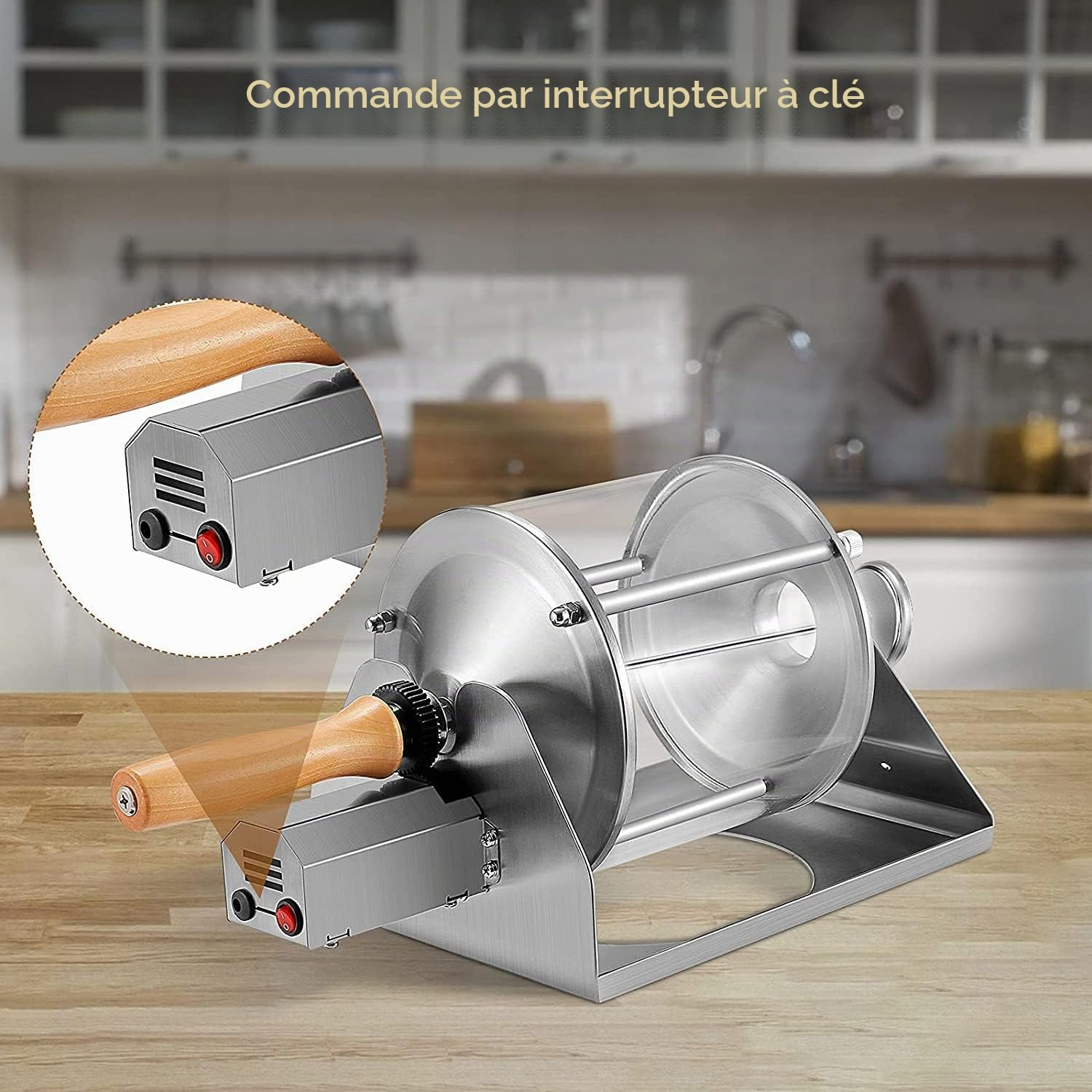 Machine à torréfier les grains de café et les noix Capacité de 500 grammes
