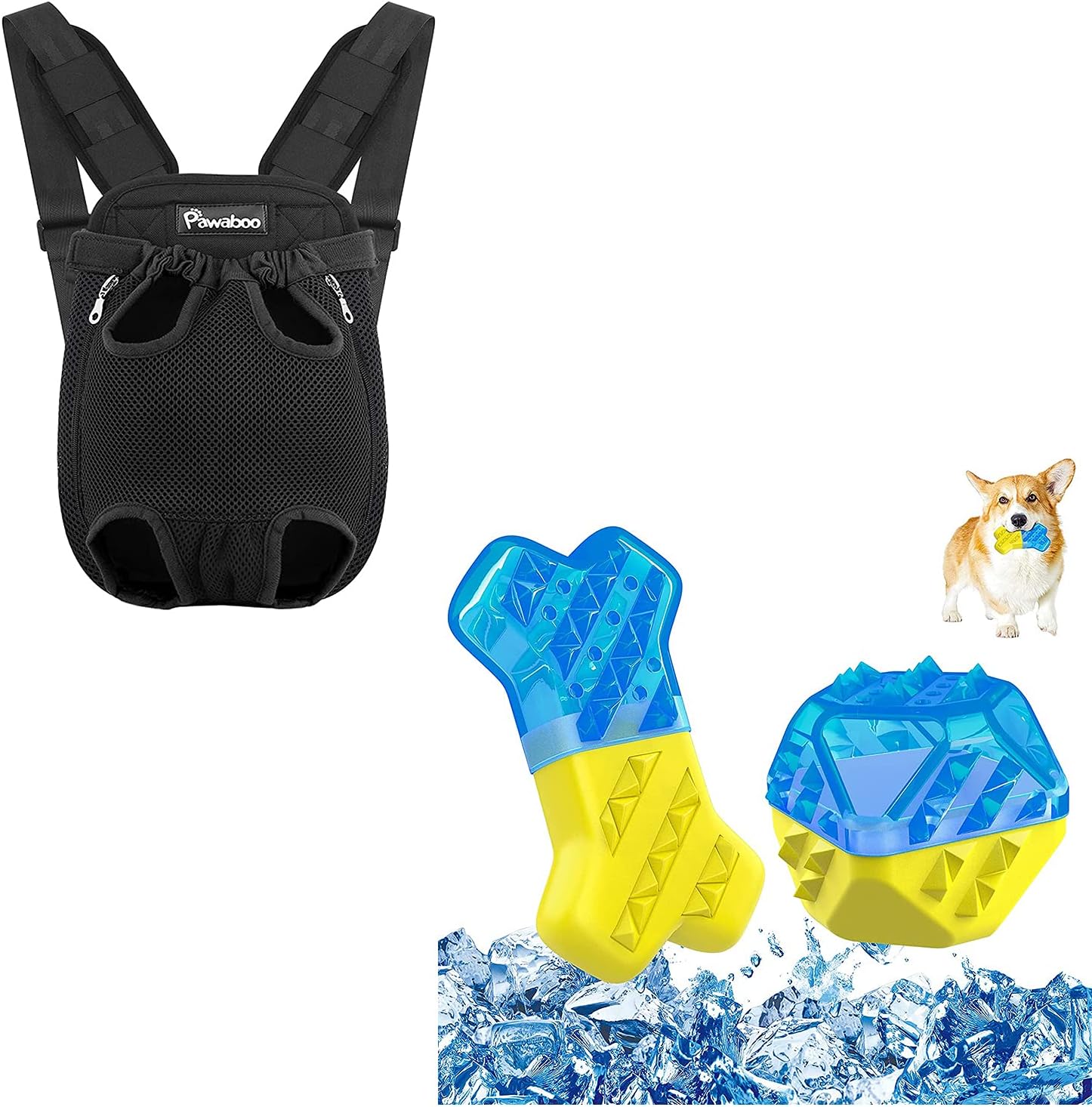 Pet Supplies Pawaboo Pet Carrier Backpack XL Size Black & 2 Pack Pet