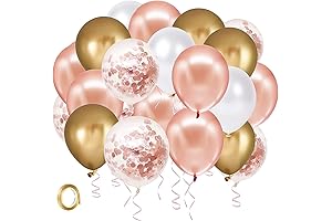Rose Gold Confetti Latex Balloons: The Ultimate Party Decoration