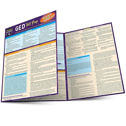 GED Test Prep: Reasoning Through Language Arts QuickStudy Laminated Reference Guide (QuickStudy Academic)