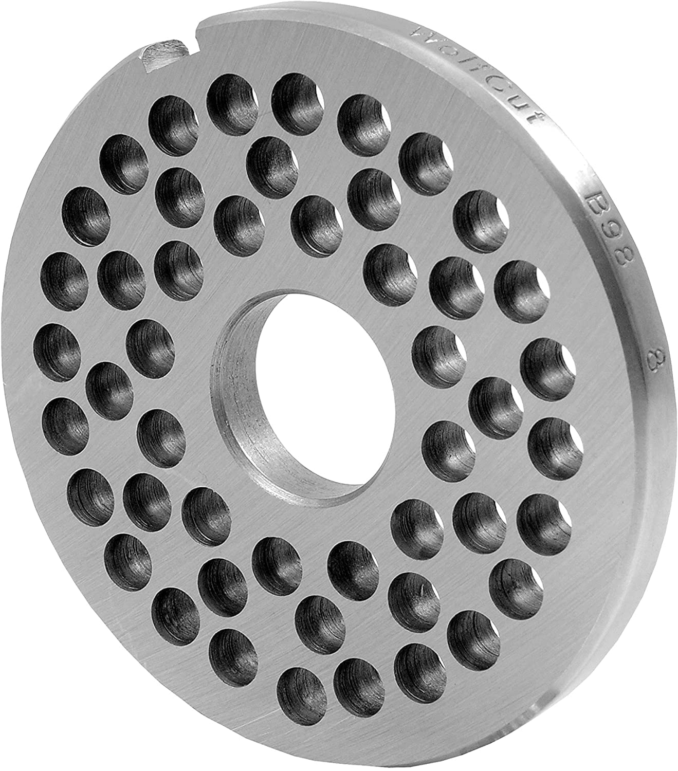 WolfCut Tarcze perforowane INOX kompatybilne z maszynką do mięsa ADE FL98-ool 400 i FL98 N-400 (8,0 mm)