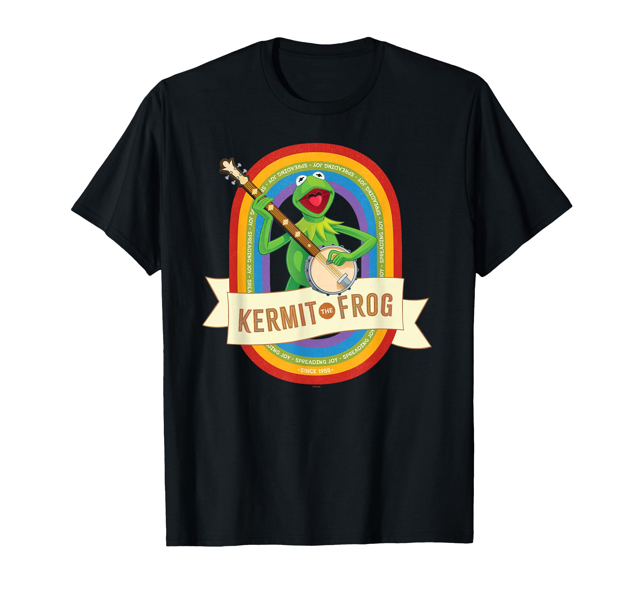 T-shirt imprimé Disney Kermit the Frog haut de collection vert Muppets - 3