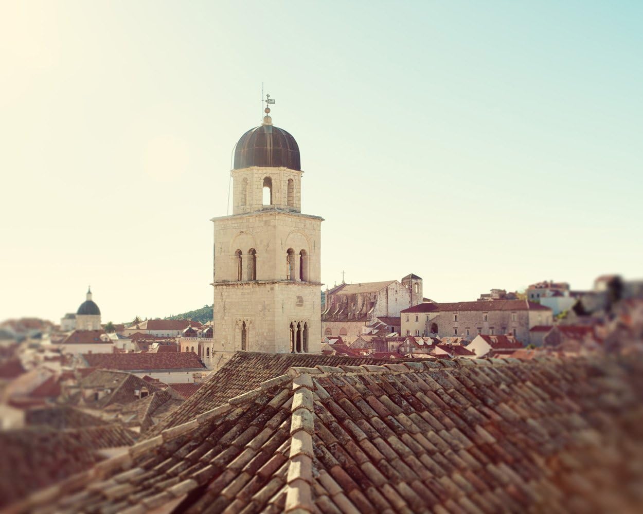 Belltower in Dubvronik Croatia Travel Photography Mediterranean Architecture Landscape